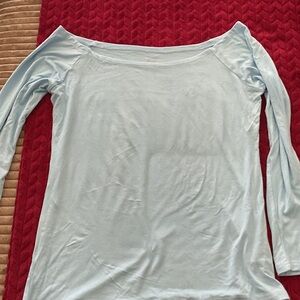 Sky Blue Long Sleeve Women's Top
